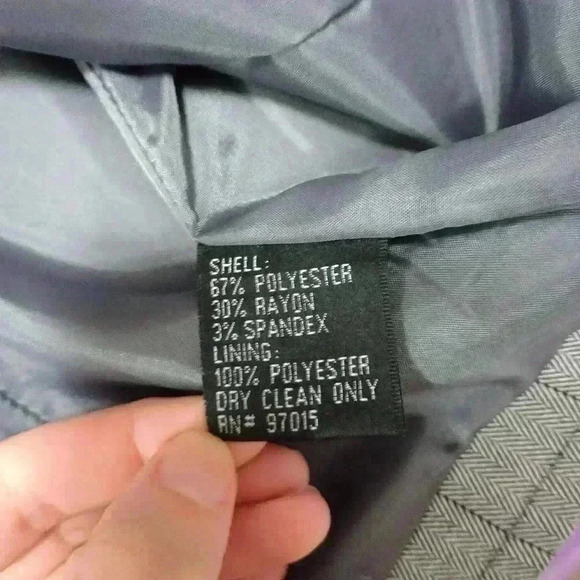 Signature By Larry Levine Blazer Women's Sz 4 Gray Preppy Work Wear Three Button - Picture 4 of 6